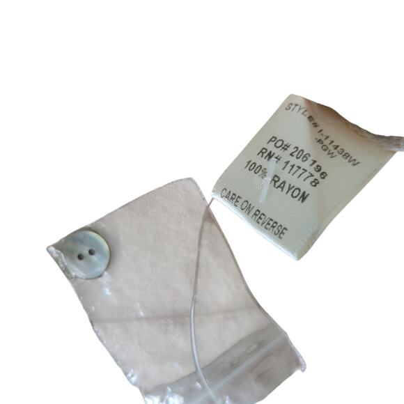 Boho Chic Tunic Blouse Crochet lace Taupe Love Stitch M Cottagecore Whimsy - Picture 14 of 15